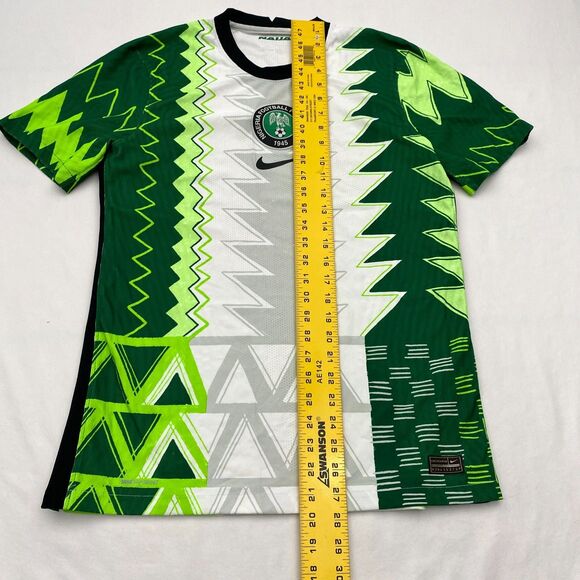 Nike Naija Nigerian Football Federation Soccer Jersey Green Black Medium - Picture 6 of 9
